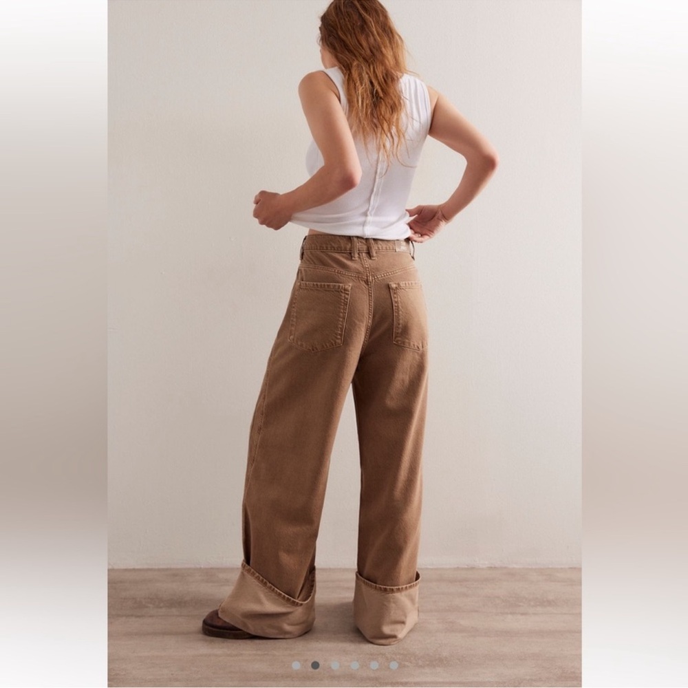 We the Free Final Countdown Cuffed Low Rise Jeans TUMBLEWEED 29 - Picture 5 of 13